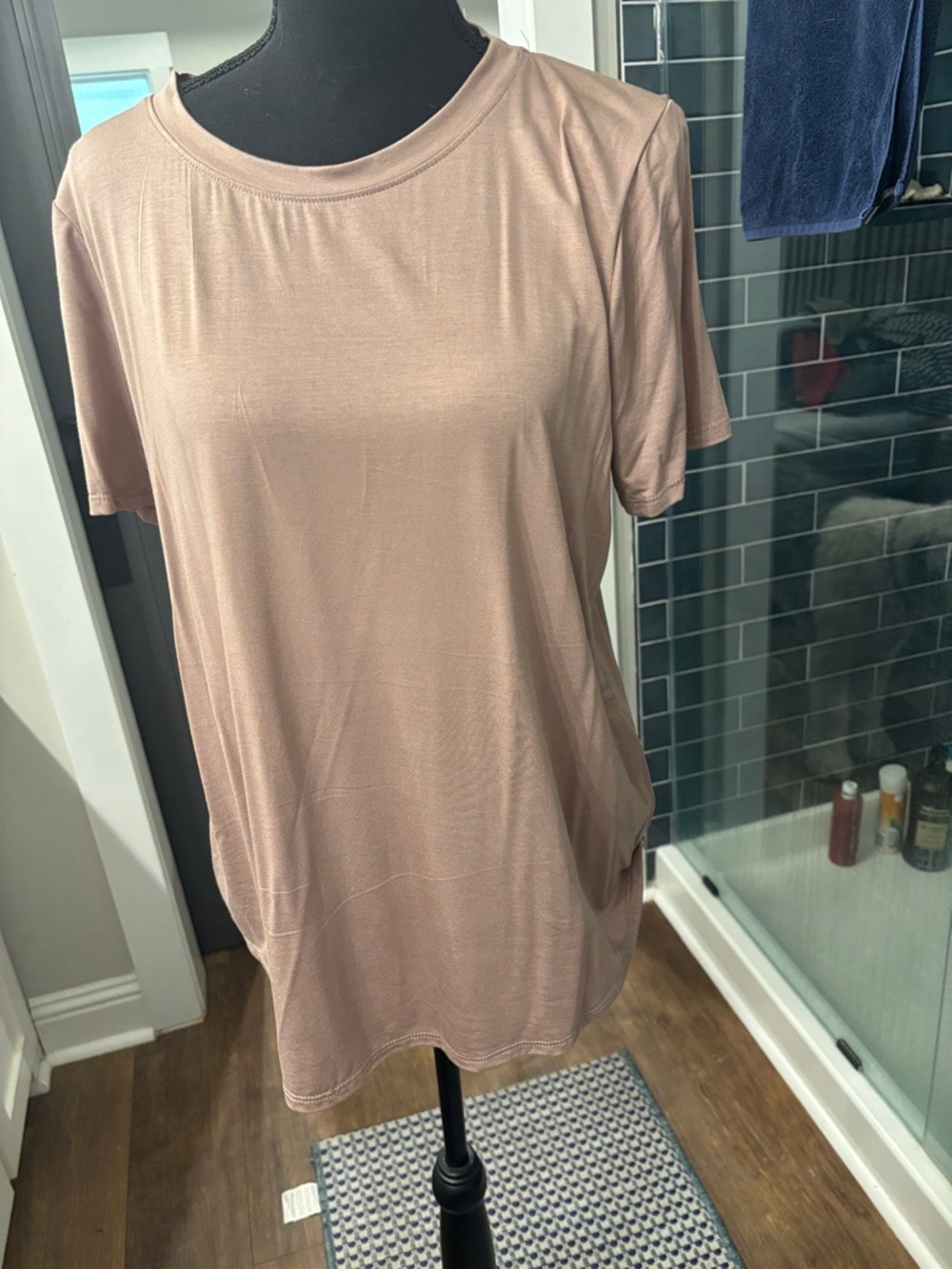 Green Envelope Short Sleeve Tee - Mauve Pink